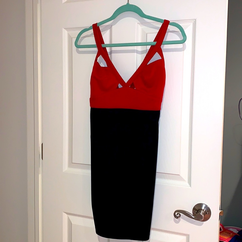 Mini dress. Black and red. Great club dress